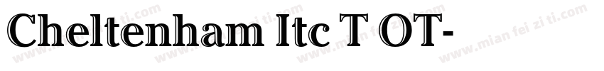 Cheltenham Itc T OT字体转换